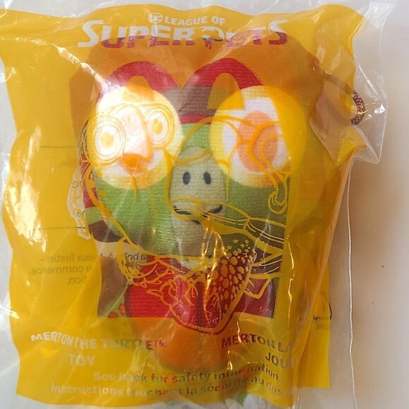 *Free Add-on* McDonald's Happy Meal Toy - DC Super Pets - Merton the Turtle - Picture 1 of 2